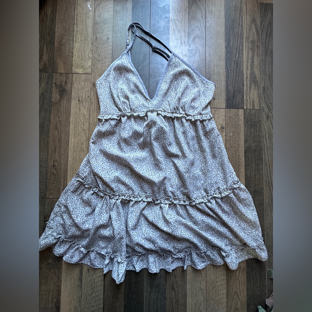 Leopard baby doll dress